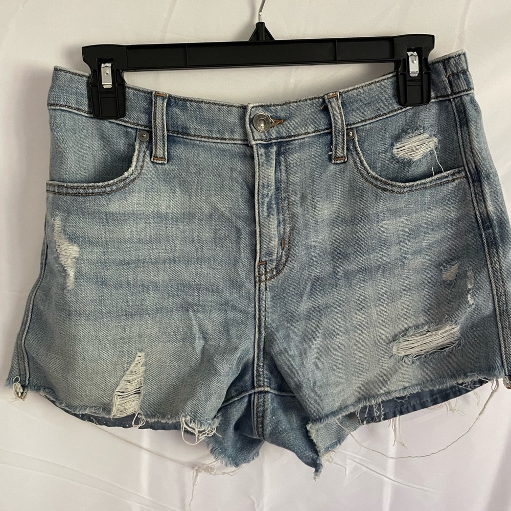 Aerie Distressed Denim “Daydream” Jean Shorts
